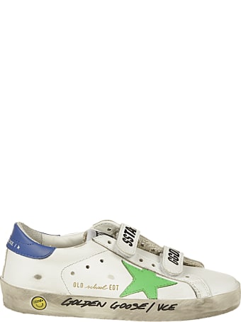 Golden Goose Old School Leather Upper Stripes Star