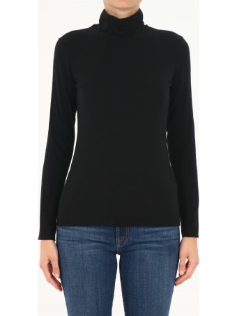 The Row Black High-necked Dembe Top