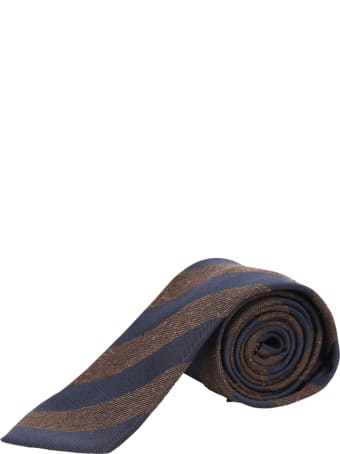 Lardini Cravatta Righe Blu-mar