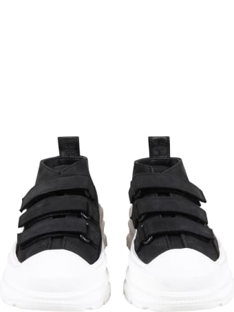 Gallucci Black Sneakers For Kids With Logo