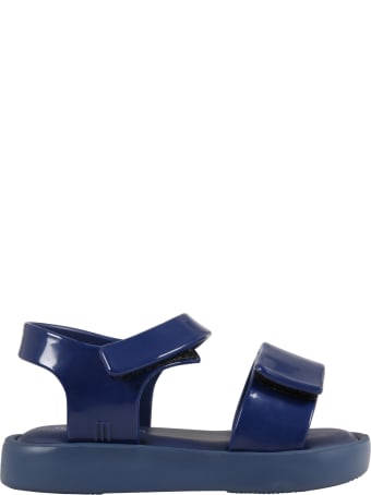 Melissa Blue Sandals For Kids With Logo