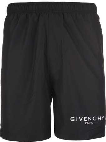 Givenchy Logo Print Swimming Trunks
