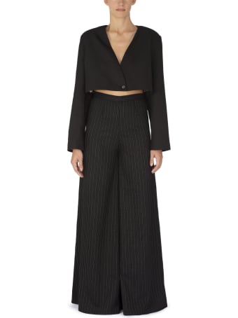 Amotea Spencer Blazer In Black Gessato