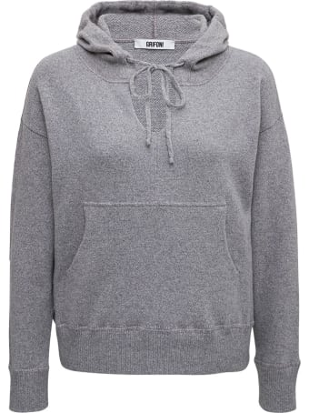 Mauro Grifoni Grey Cashmere Hoodie