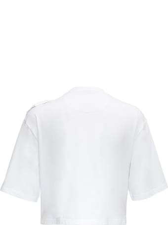 Valentino Cropped Rose Blossom Jersey T-shirt