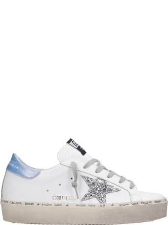 Golden Goose Hi Star Sneakers In White Leather
