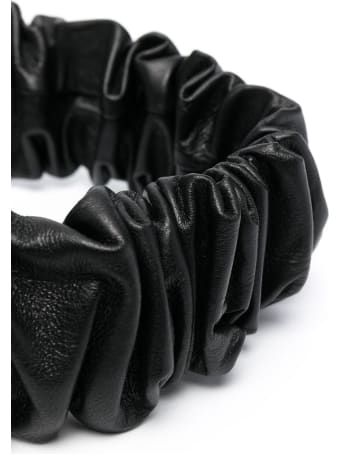 Federica Tosi Curled Belt In Black Leather