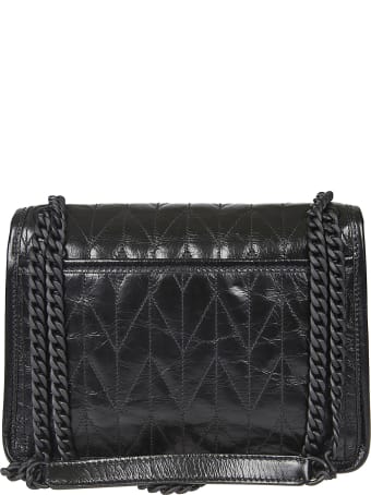 Miu Miu Logo Plaque Quilted Shoulder Bag