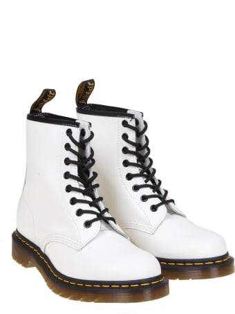 Dr. Martens Dr.martens Smooth Boots In White Leather