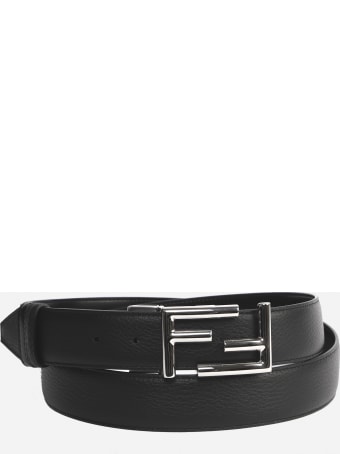 Fendi Fendi Black Leather Belt