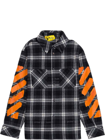 Off-White Diagonal Check Flannel Shirt