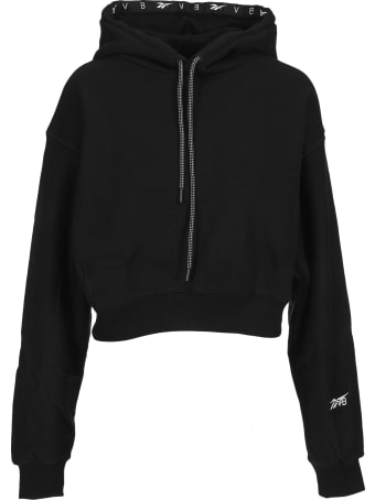Reebok x Victoria Beckham Black Victoria Beckham Cropped Hoodie