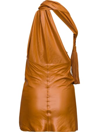 Bottega Veneta One Shoulder High Neck Top