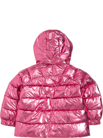 Stella McCartney Kids Pink Shiny Nylon Down Jacket