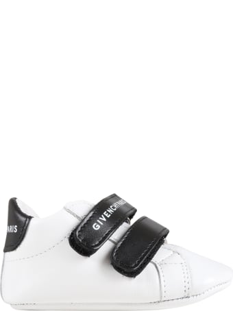 Givenchy White Sneakers For Aby Kids With Logo