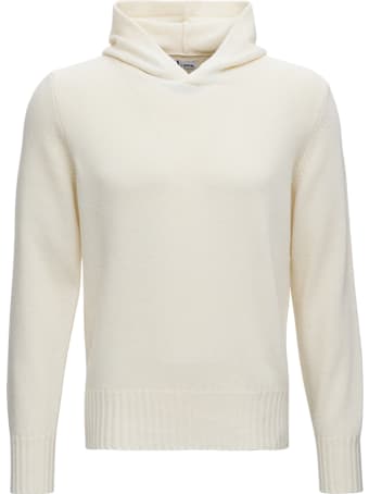 doppiaa Ivory Wool Hoodie