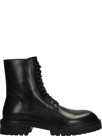 Ann Demeulemeester Alec Combat Boots In Black Leather