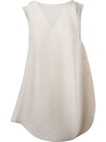 Pleats Please Issey Miyake Pleated And Asymmetric Dress