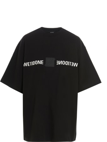 WE11 DONE 'mirror Logo' T-shirt