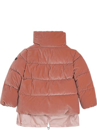 Il Gufo Pink Quilted Velvety Nylon Down Jacket