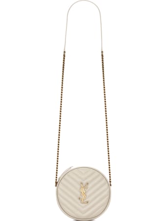Saint Laurent Camera Bag In Crema Soft Leather