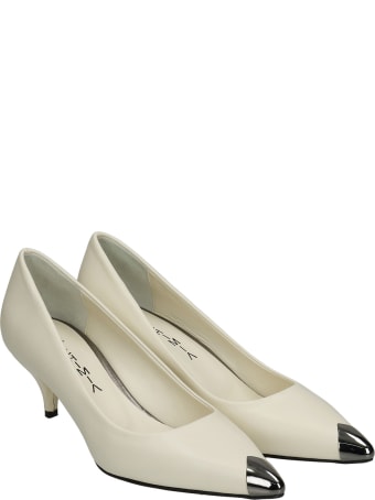 Alchimia Pumps In White Leather