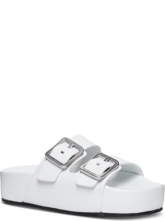 Balenciaga Mallorca Sandals In White Leather