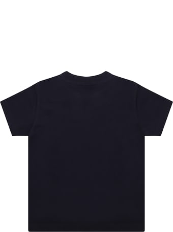 Moncler White T-shirt For Baby Kids With Logo