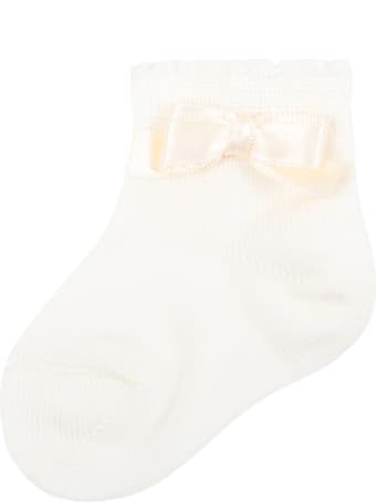 Story loris Ivory Socks For Babygirl