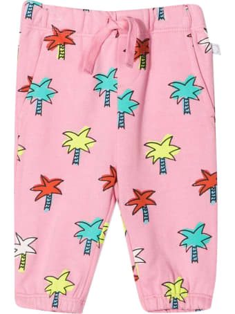 Stella McCartney Kids Pink Trousers With Multicolor Print
