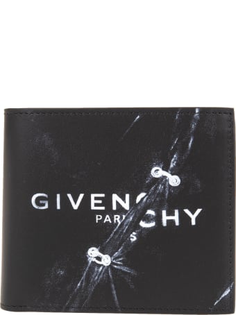 Givenchy Man Trompe L'oeil Wallet In Black Leather