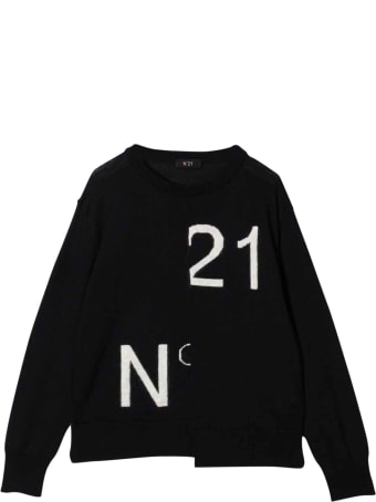 N.21 Nº21 Kids Black Teen Sweater