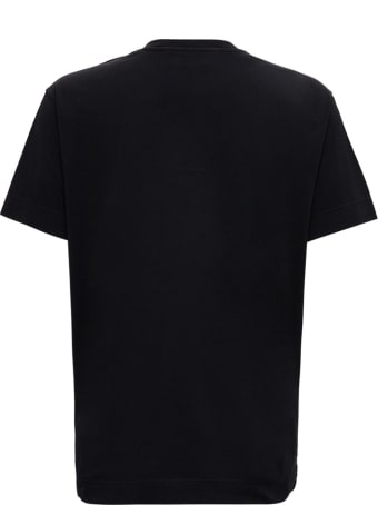 Givenchy Black Cotton T-shirt With Micro Logo