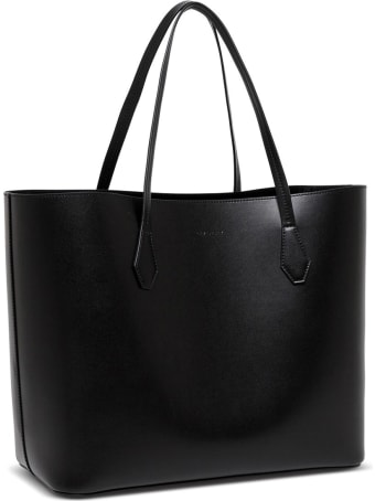 Givenchy Wing Shopper In Black Smooth Leather