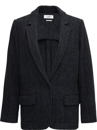 Isabel Marant Étoile Charly Blazer In Grey Wool