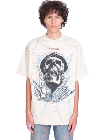 REPRESENT T-shirt In White Cotton