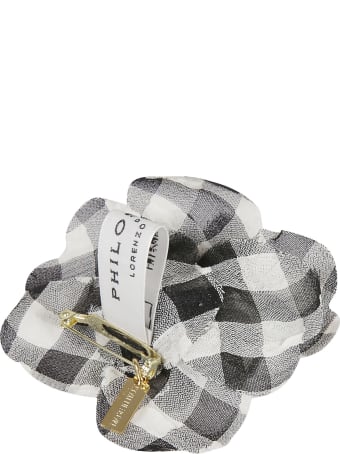 Philosophy di Lorenzo Serafini Checked Brooch
