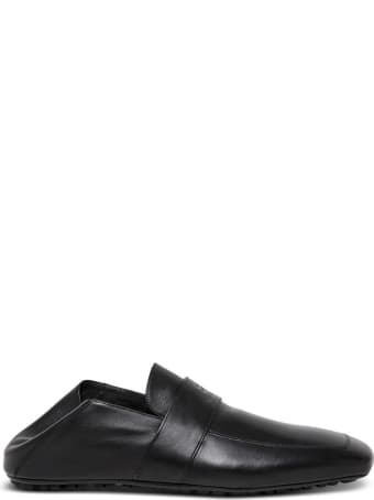 Balenciaga Black Leather Loafers