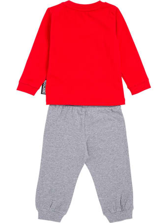 Moschino Coordinated Cotton Suit With Logo Print