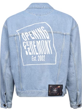 Opening Ceremony Warped Logo Bleach Jacket