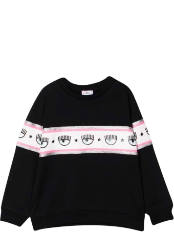 Monnalisa Black Girl Sweatshirt