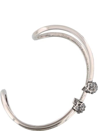 Alexander McQueen Double Thin Skull Bracelet