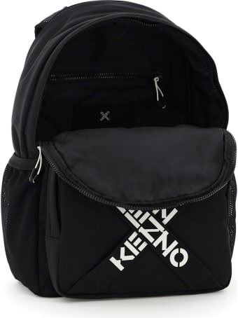 Kenzo Cross Logo Nylon Backpack
