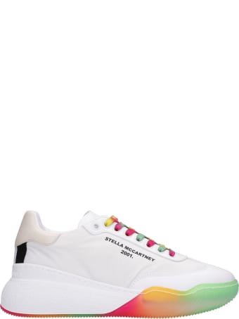 Stella McCartney Loop Recycled Sneakers In White Synthetic Fibers