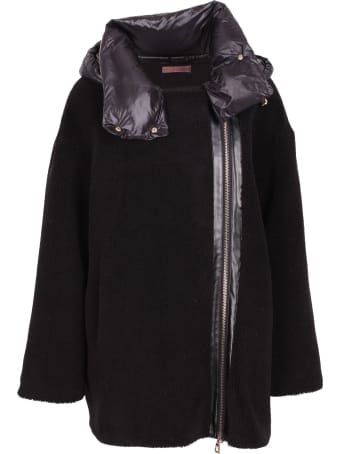 Ermanno Firenze Wool Hoodie Coat
