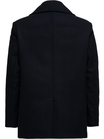 D DOT DUE Torino Double-breasted Black Jacket