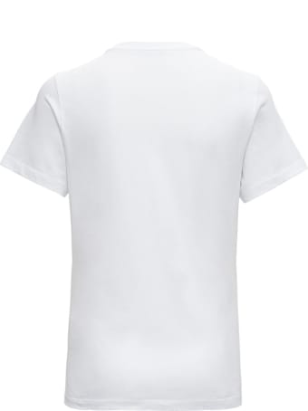 Moncler Cotton T-shirt With Silver Colored Logo
