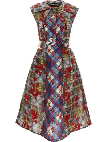 Chopova Lowena Flocked Midi Dress