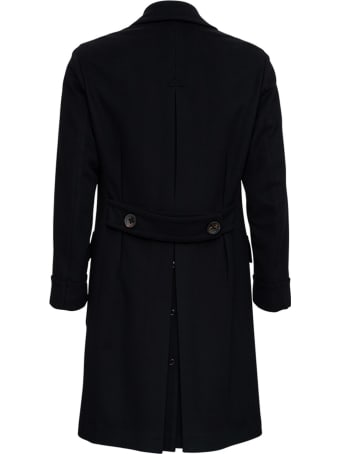 Gabriele Pasini Double-breasted Black Cashmere Coat