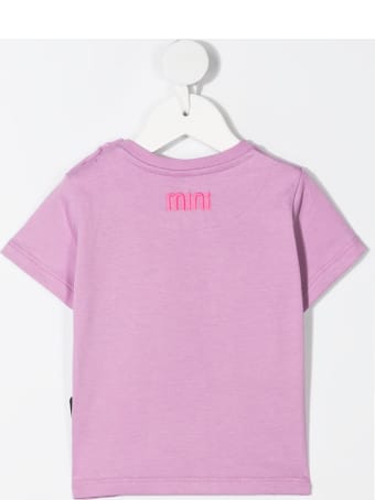 GCDS Mini Pink Embroidered Logo T-shirt